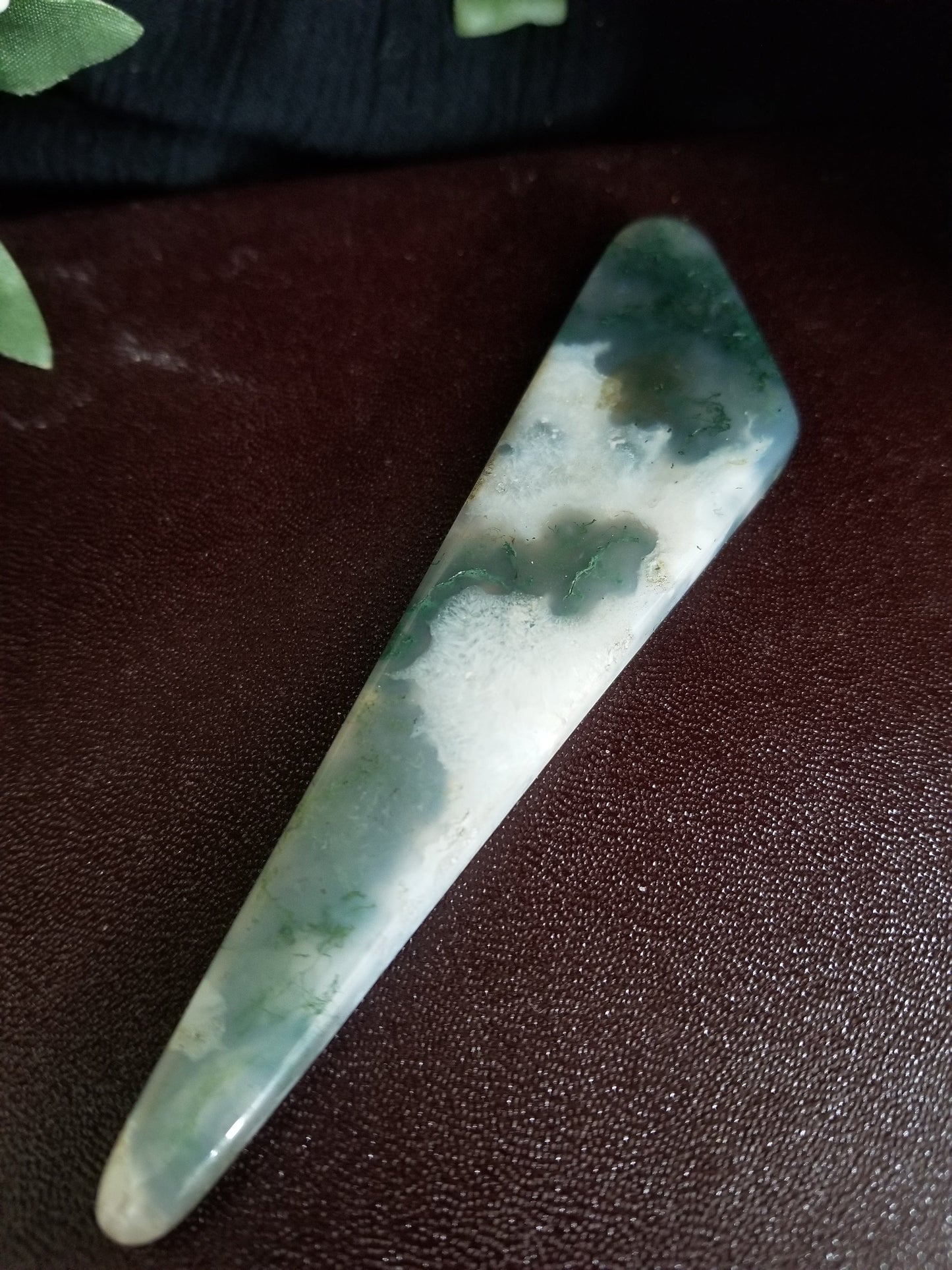Moss Agate | Triangle