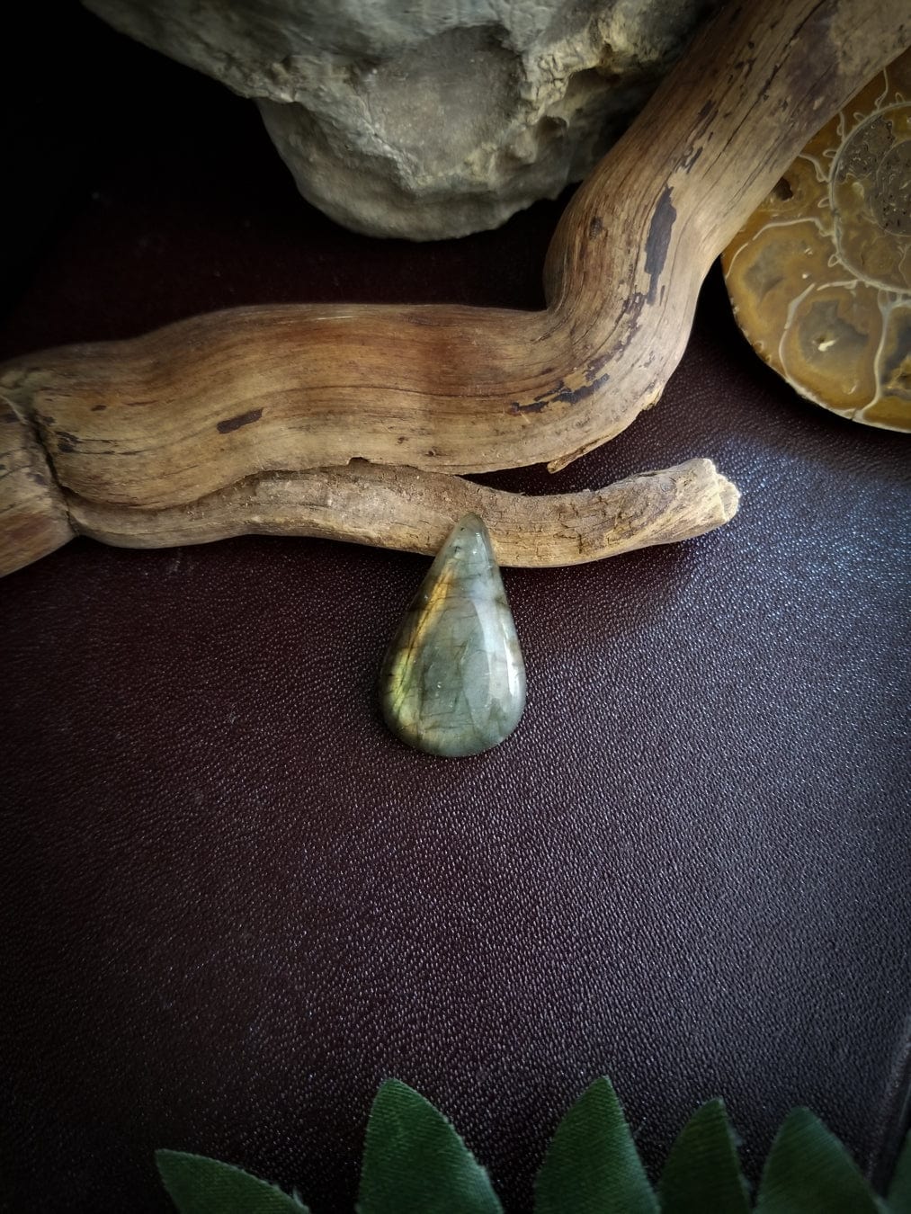 Labradorite Teardrop Cabachon