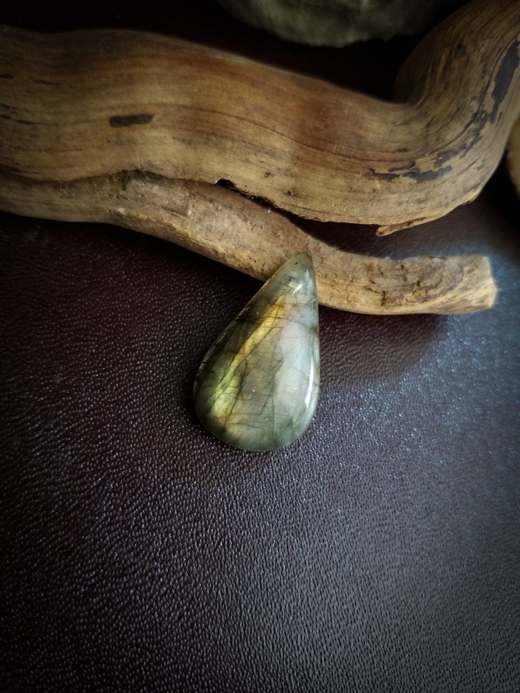 Labradorite Teardrop Cabachon