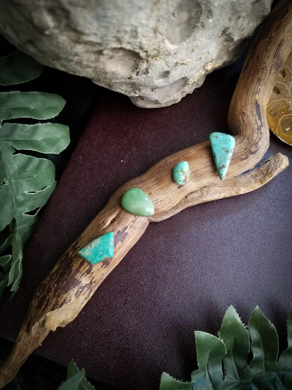 Turquoise and Chrysoprase | Set of 4