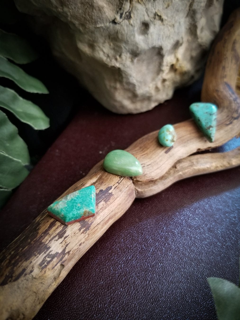 Turquoise and Chrysoprase | Set of 4