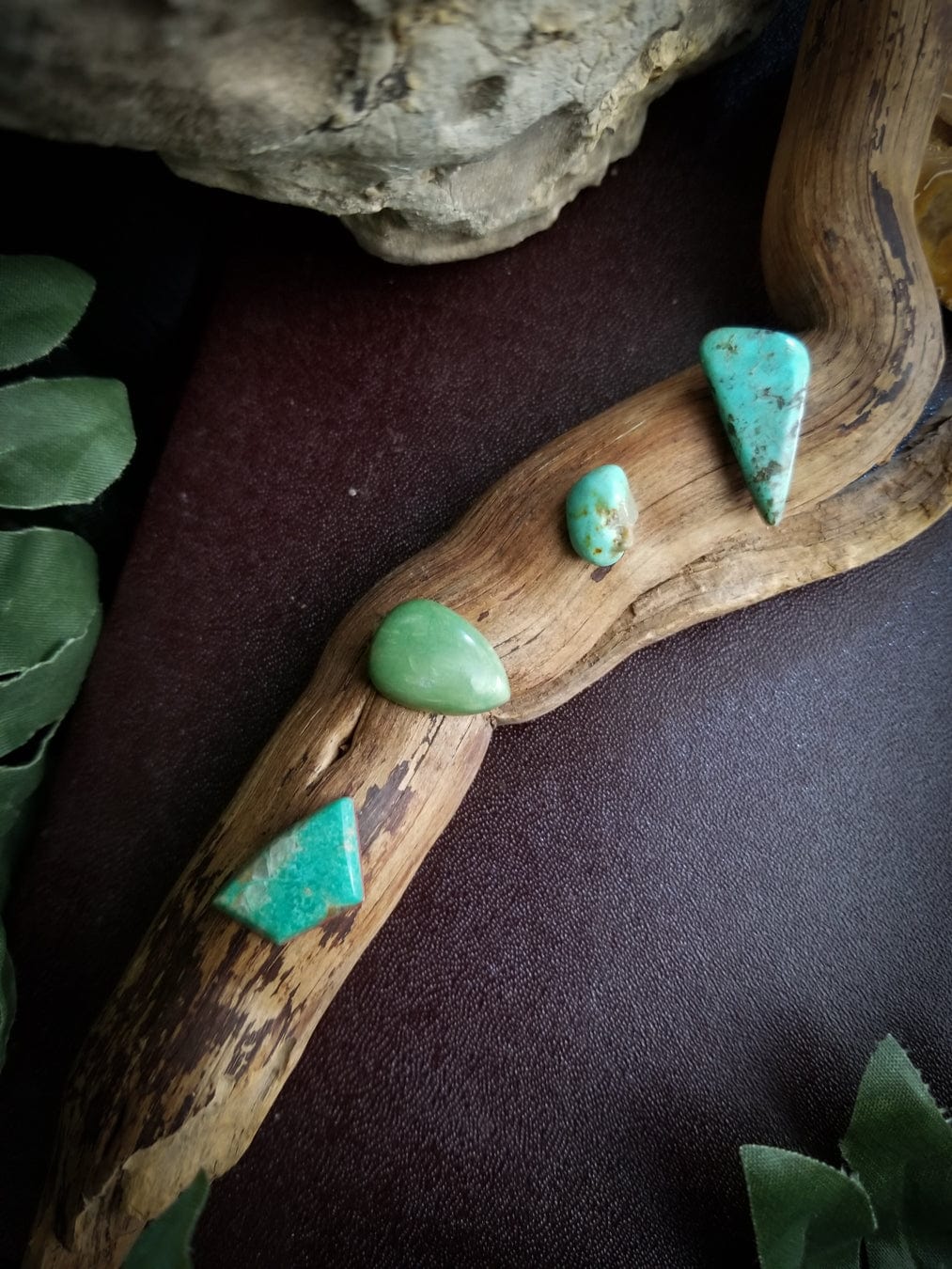 Turquoise and Chrysoprase | Set of 4