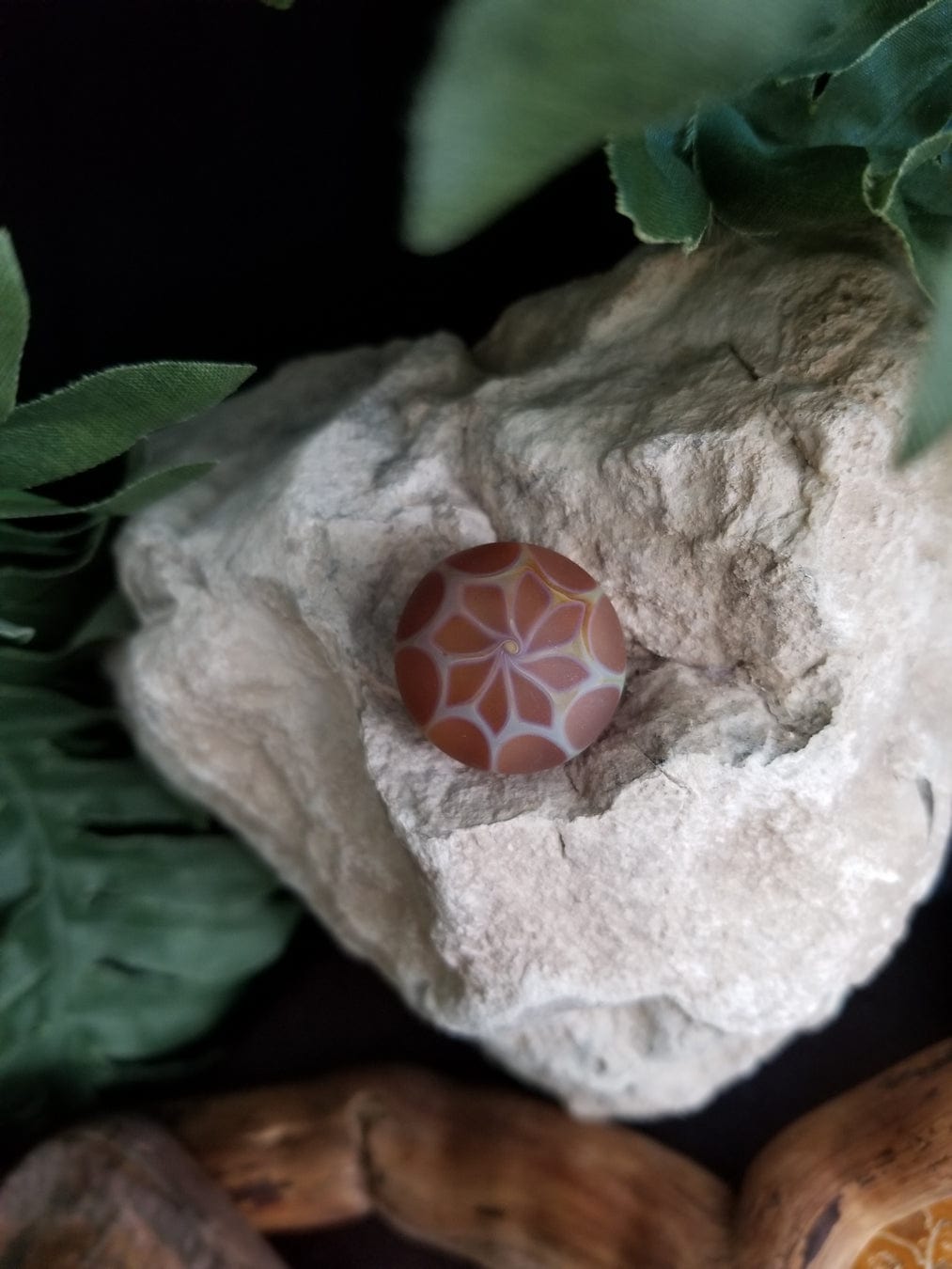 Handmade Blown Glass Bead