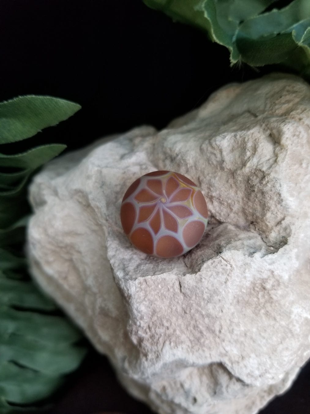 Handmade Blown Glass Bead