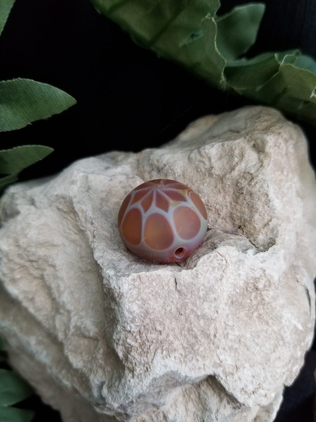 Handmade Blown Glass Bead