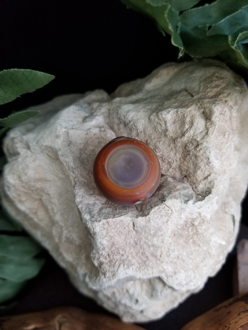 Handmade Blown Glass Bead