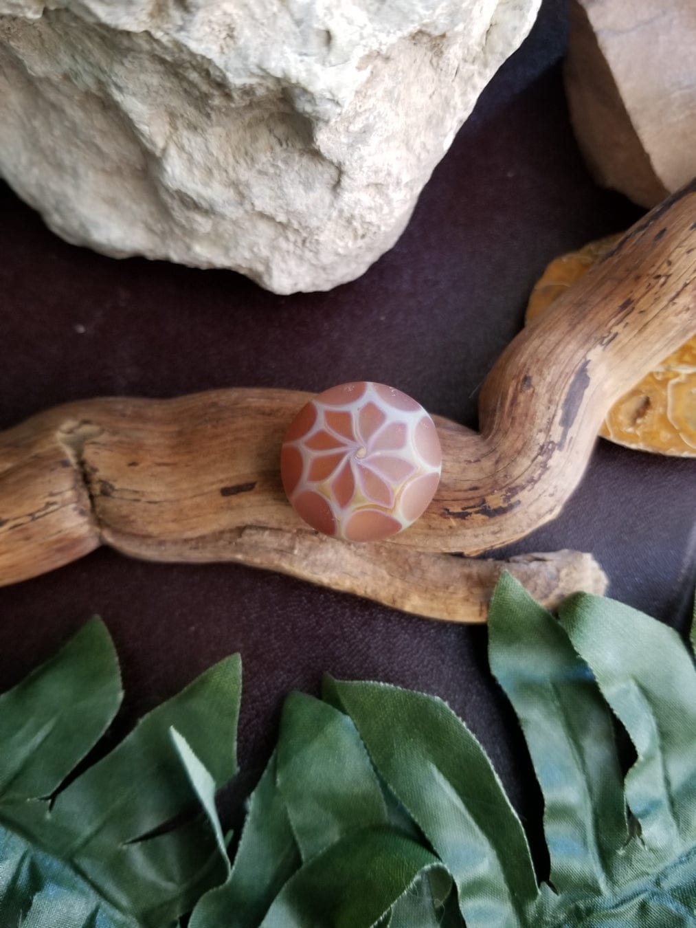Handmade Blown Glass Bead