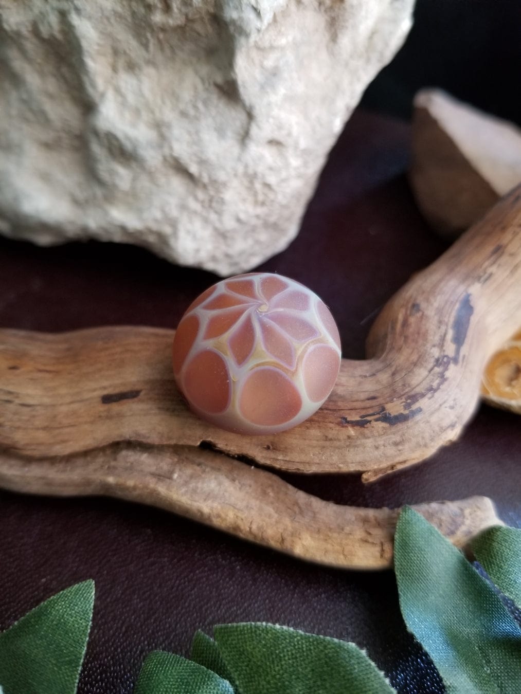 Handmade Blown Glass Bead