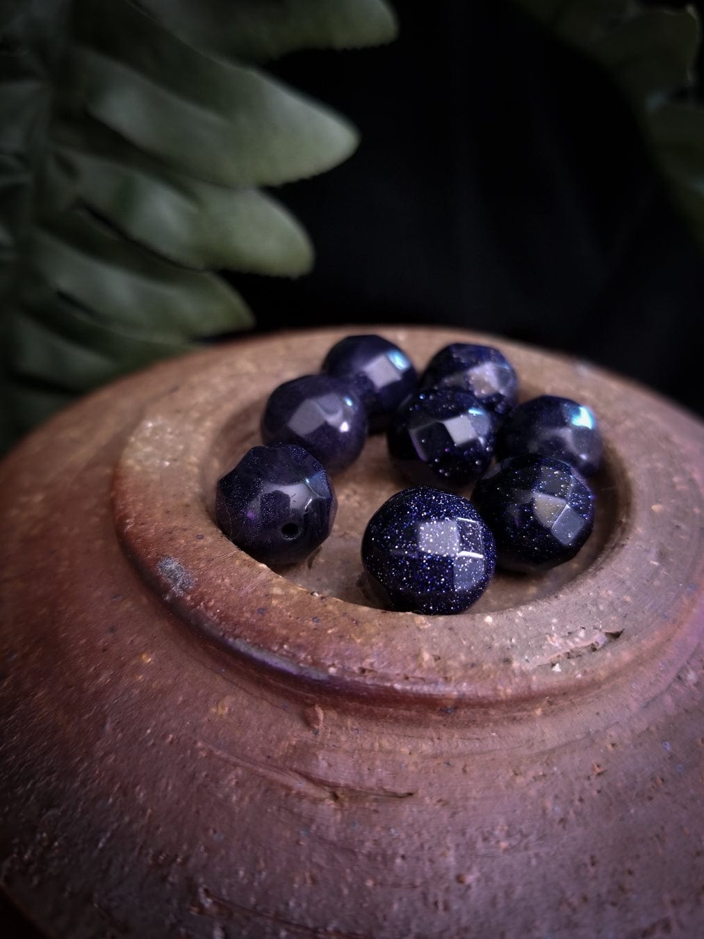 Goldstone Starry Night | Small Beads