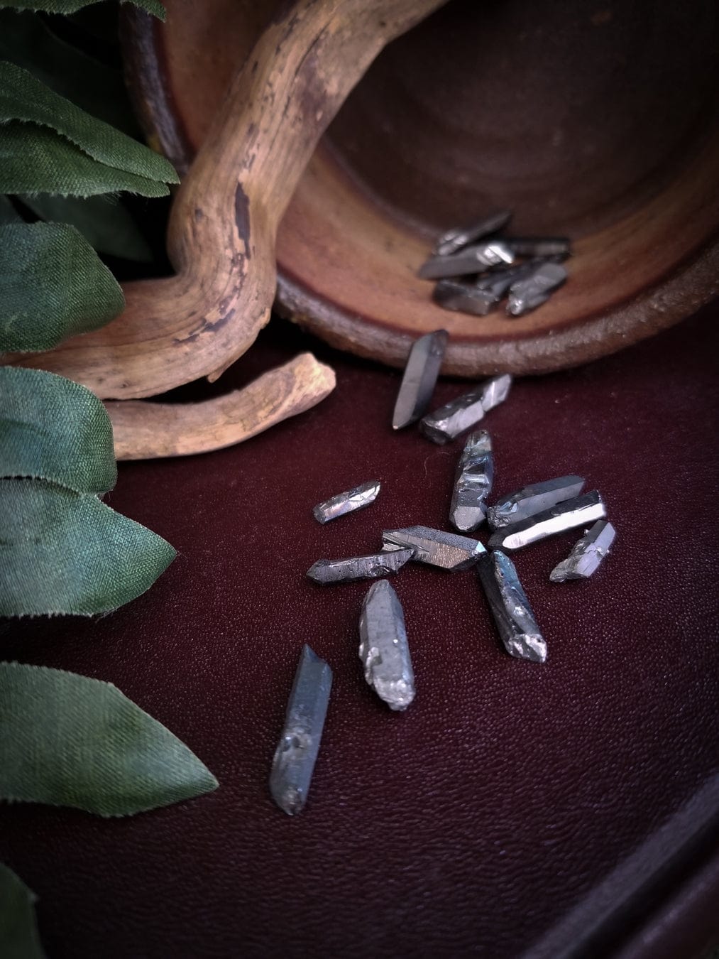 Quartz Crystal | Black | Drilled