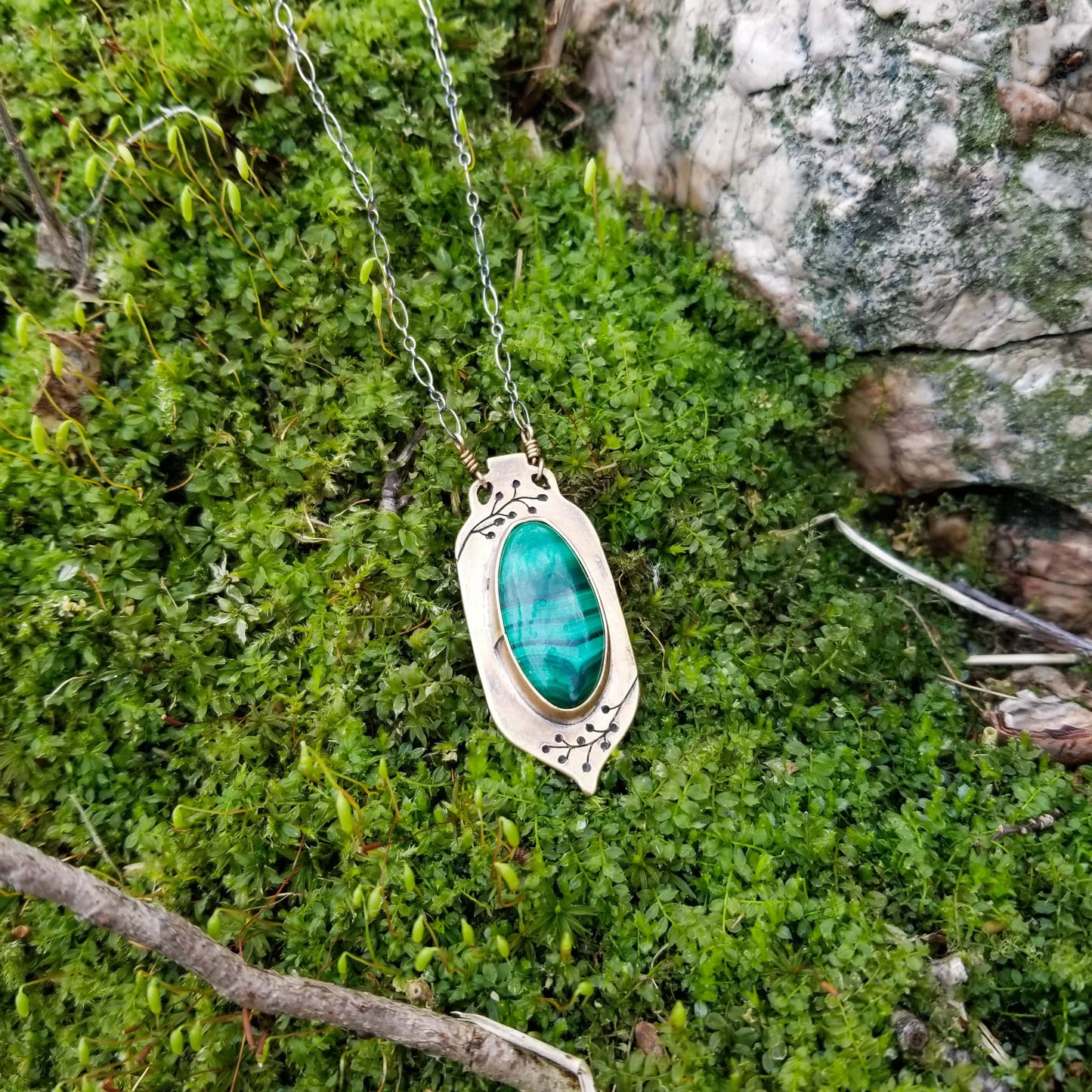 Amphora Necklace N°4 | Malachite