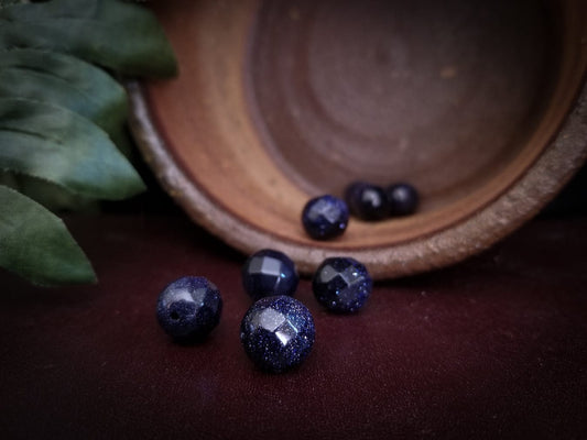 Goldstone Starry Night | Small Beads