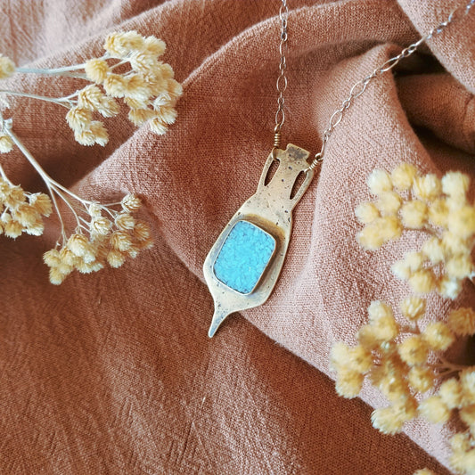 Amphora Necklace N°2 | Sleeping Beauty Turquoise
