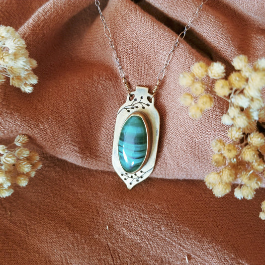 Amphora Necklace N°4 | Malachite